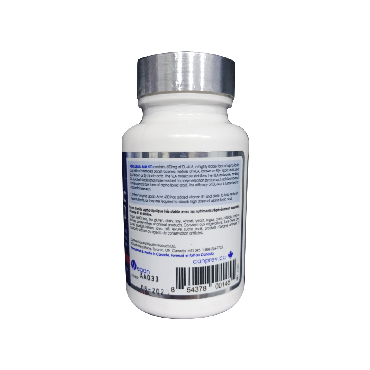 CanPrev Alpha Lipoic Acid 600 | 60 Caps.