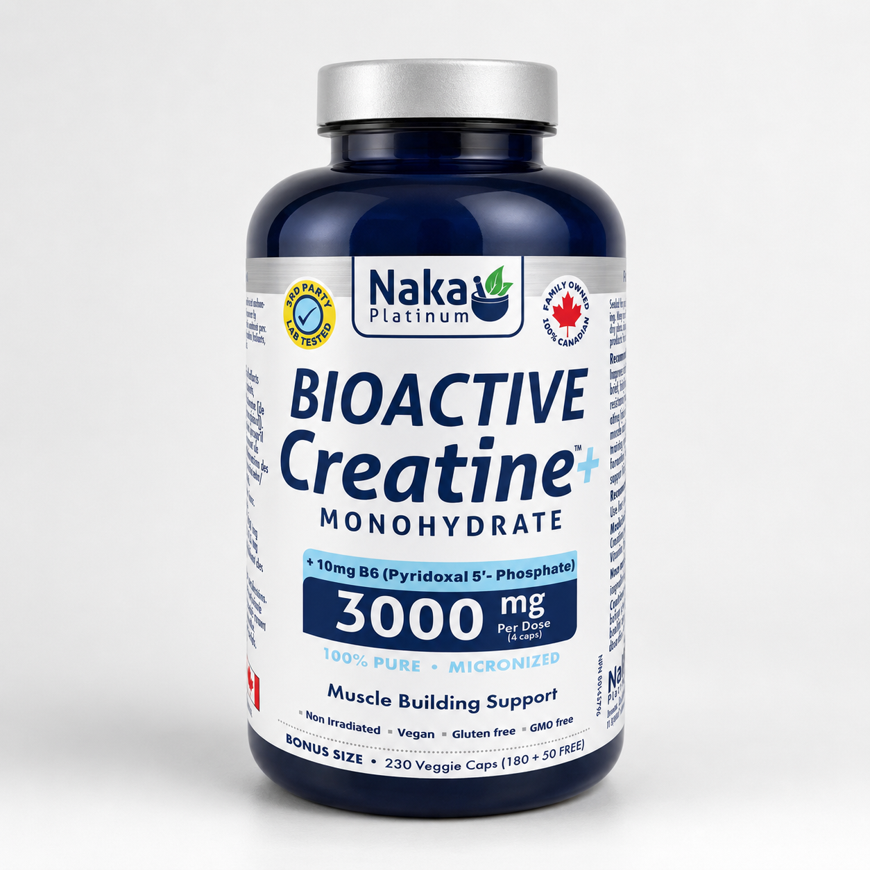 Bioactive Creatine+ Monohydrate | 230 Veggie Caps