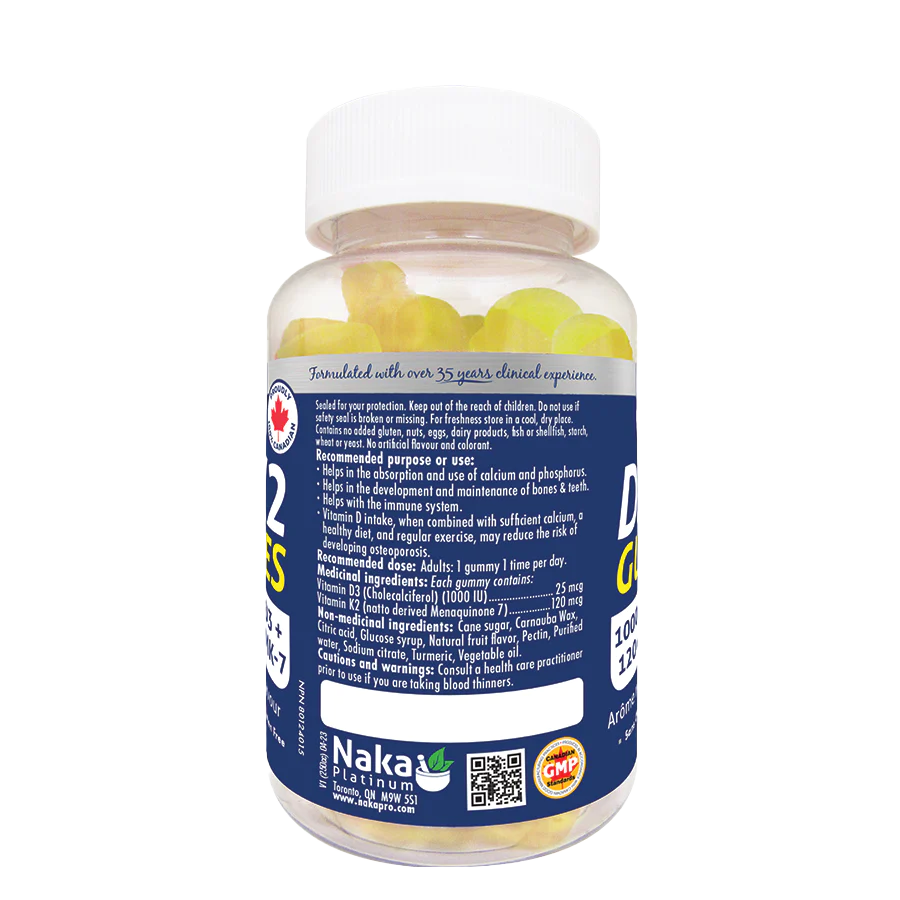 Vitamin D3 + K2 Gummies | 60 Gummies