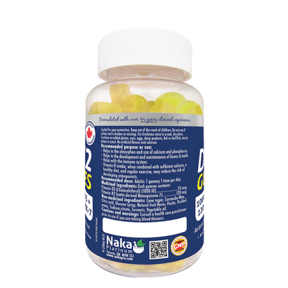 Vitamin D3 + K2 Gummies | 60 Gummies