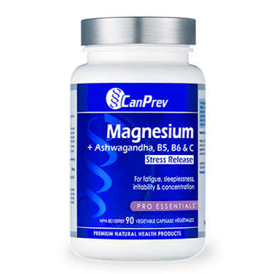 CanPrev Magnesium Stress Release + Ashwagandha, B5, B6 & C